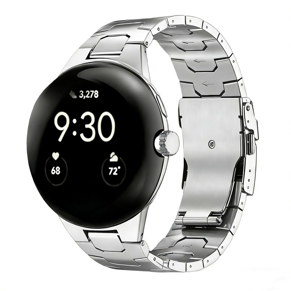 Titanium Link Bracelet Band Strap for for Google Pixel Watch 1 2 3 4 41mm 45mm