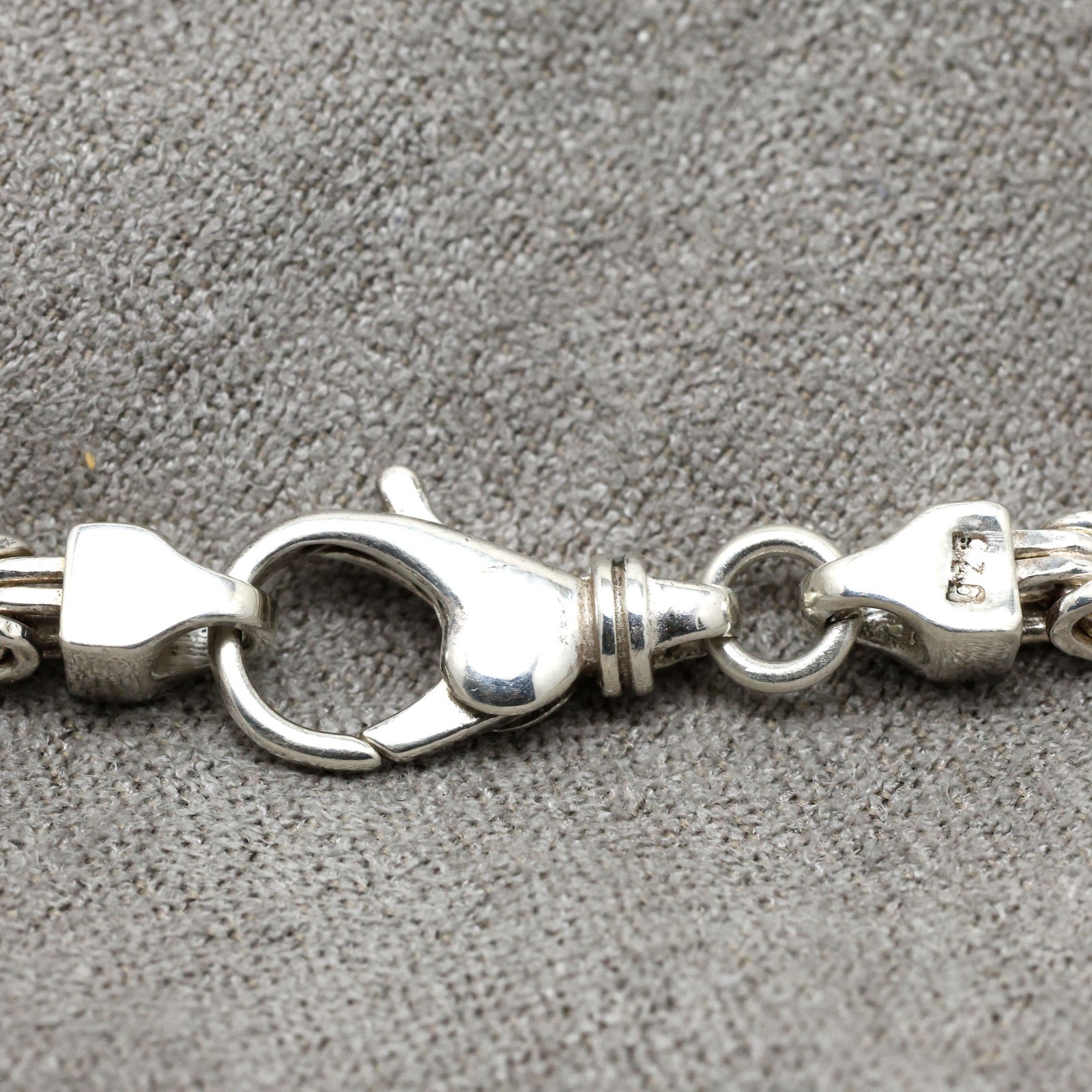 925 sterling silver Byzantine chain necklace 3.5mm 22 inch heavy chain 37g