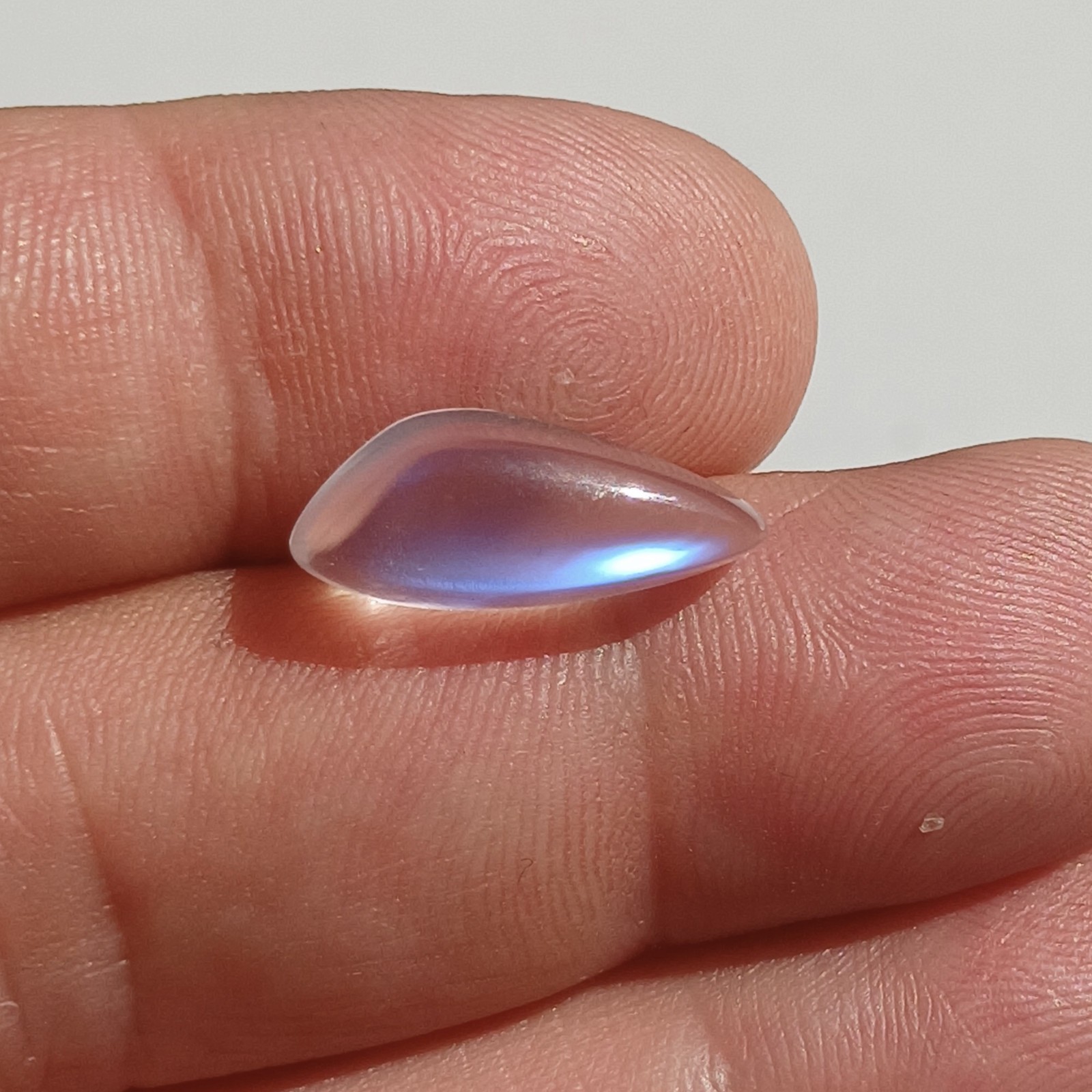 Loose Moonstone, Unique Designer Cabochon, 5.4 CT – 17.4 mm x 7.3 mm x 6.2 mm