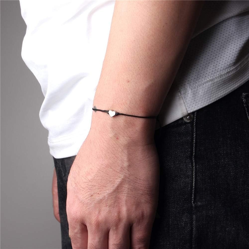 Elegant Minimalist Red & Black Braided Bracelet – Adjustable Charm Jewelry