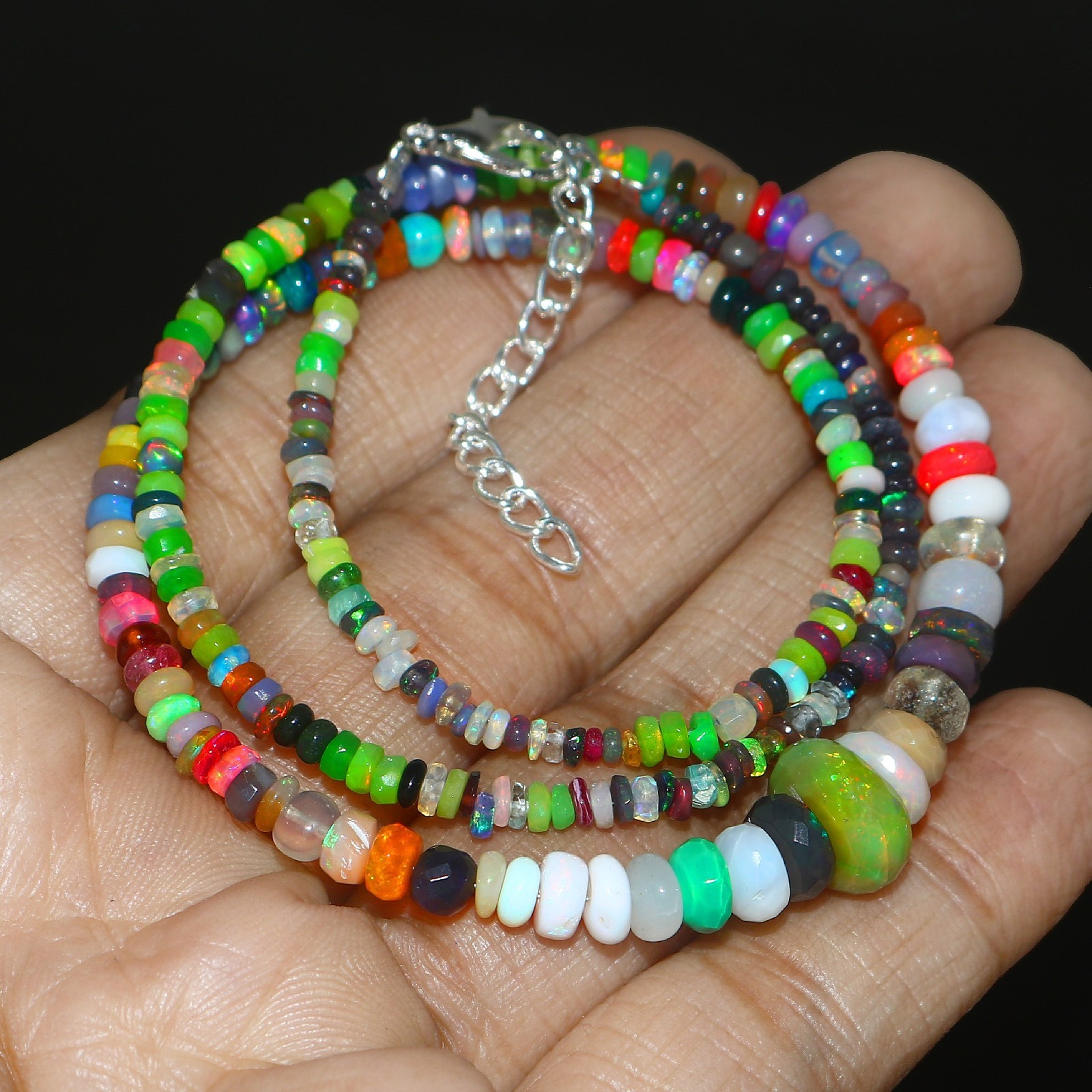 Top Quality Opal beads Rondelle Opal beads Multi-Color Opal Gift For Friend
