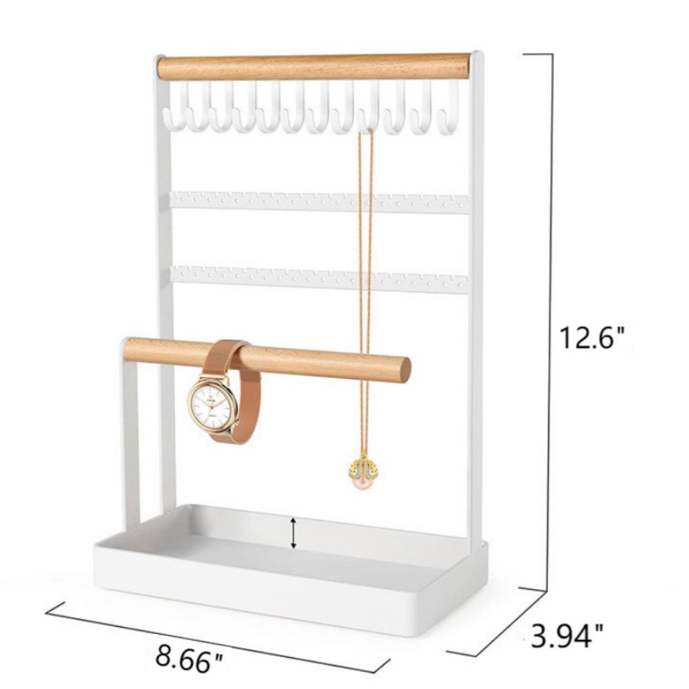 Jewelry Organizer Stand Necklace Organizer Earring Holder, 6 Tier Jewelry Stand