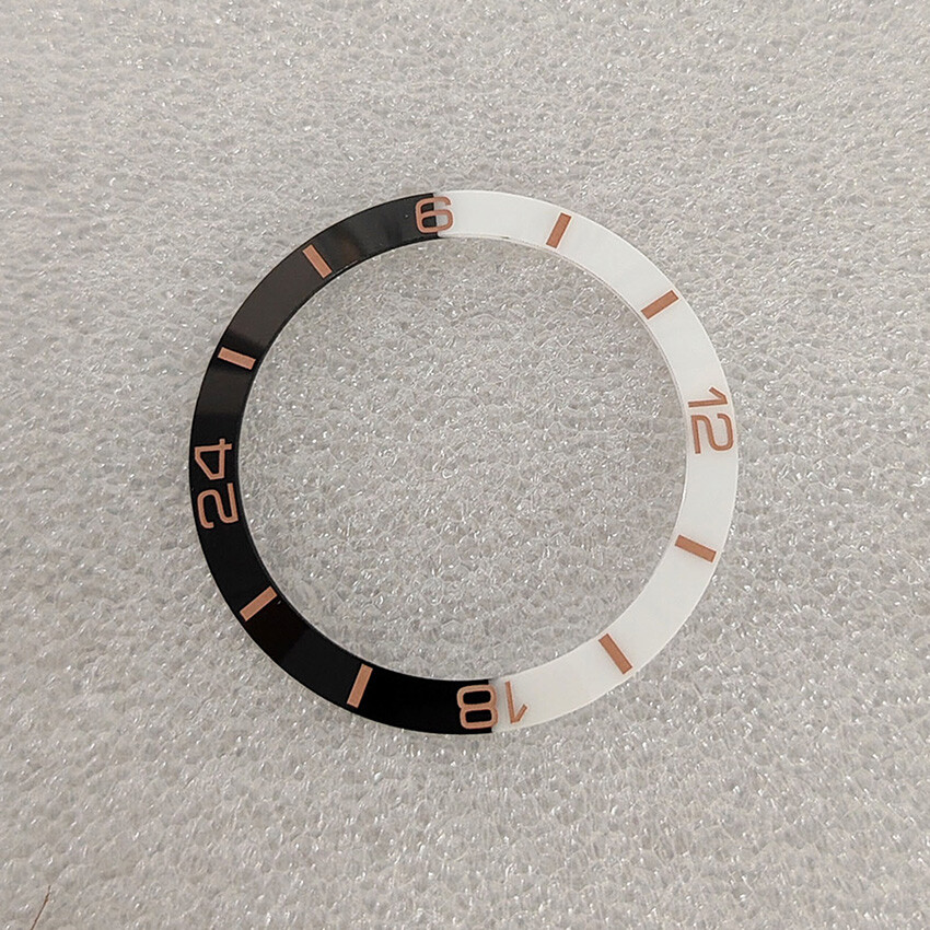 38MM Two-color Bevelled Ceramic Bezel Watch Insert Ring Inside Diameter 30.5MM