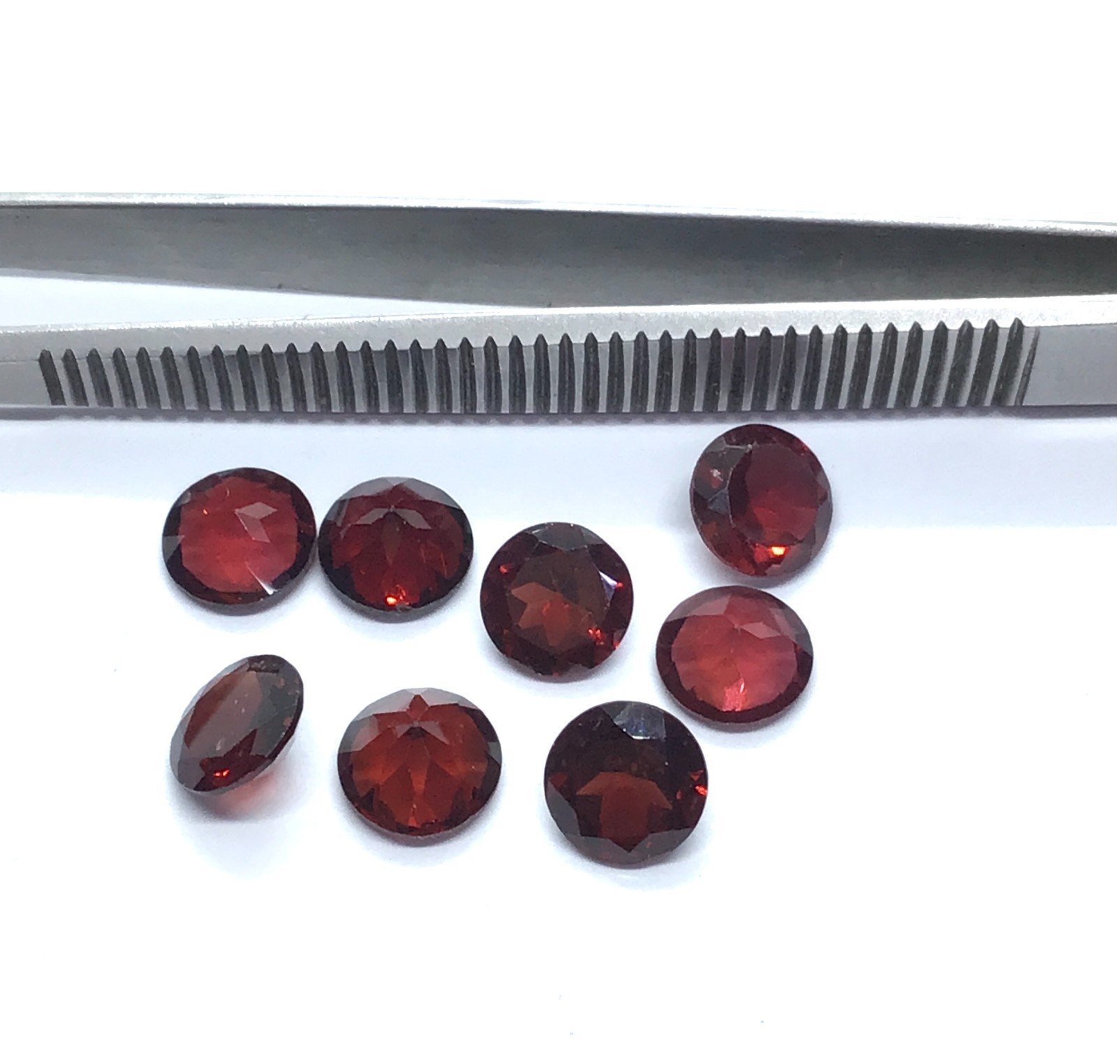 AAA Garnet Round Cut Faceted Natural Loose Gemstone For Making All Jewelry