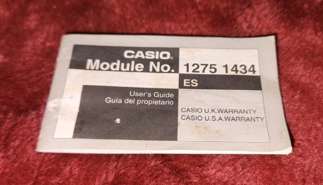 VTG Casio Watch Manual Model 1275 1434 User Guide Small Booklet