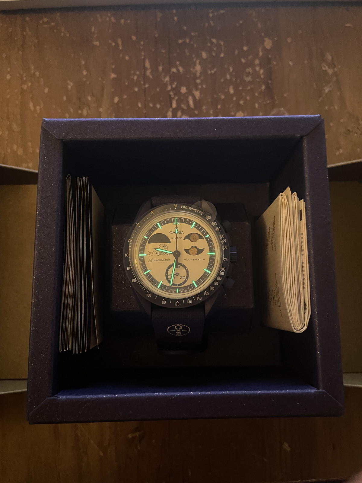 SWATCH X OMEGA MOONSWATCH MISSION TO EARTHPHASE MOONSHINE GOLD – HARVEST MOON 🌙