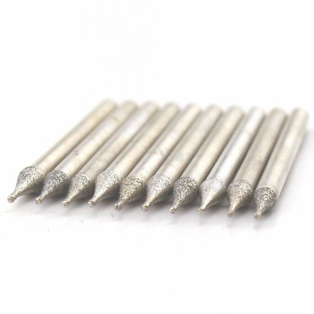 60Pcs 0.4-1.5mm Diamond Drill Bits Set Drilling Jewelry Lapidary Tools For Stone