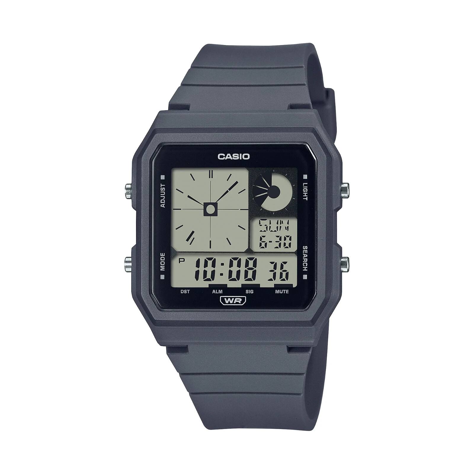 Casio LF20W-8A2, World Time, Resin Watch, Chronograph, 5 Alarms, Illuminator,