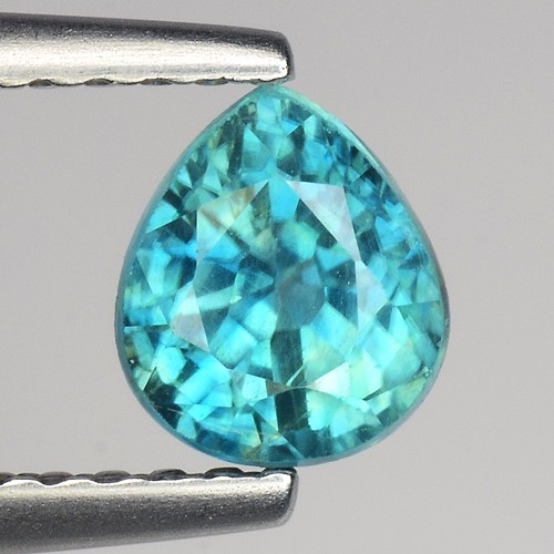 1.31Cts CLEAN NATURAL UNHEATED BROWN ZIRCON PEAR CUT GOOD LUSTER GEMSTONES M531