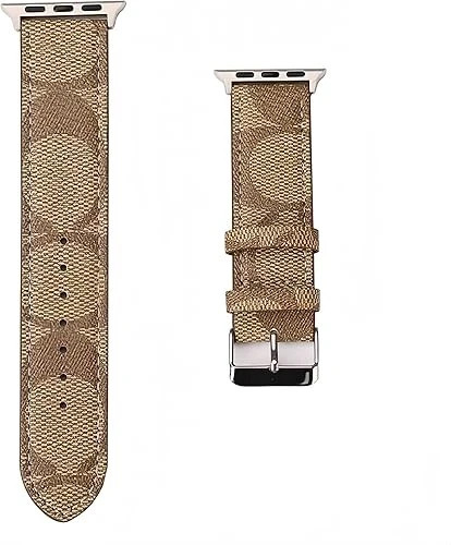 Leather Band 44mm 42mm 40mm 38mm Compatible with Apple Watch Men Women,Design…