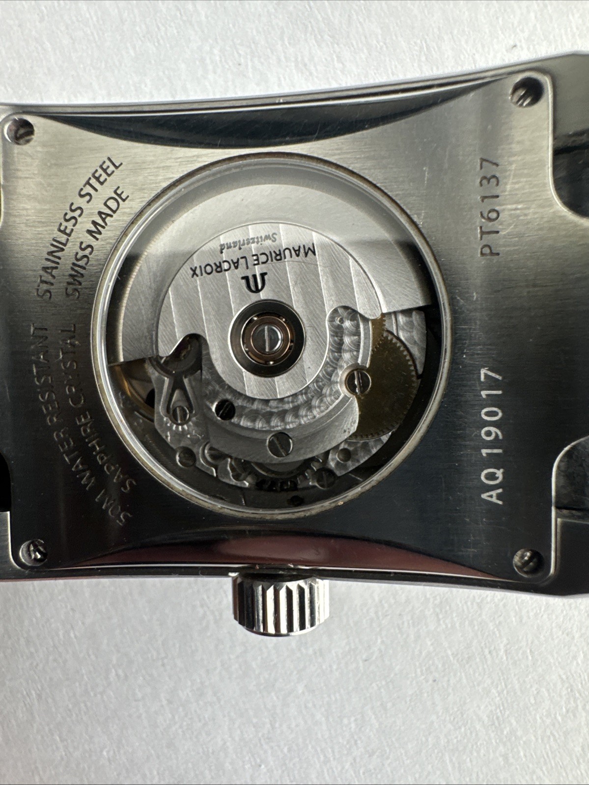 Maurice Lacroix Pontos Automatic PT6137 Rectangular Men’s Watch Swiss Made