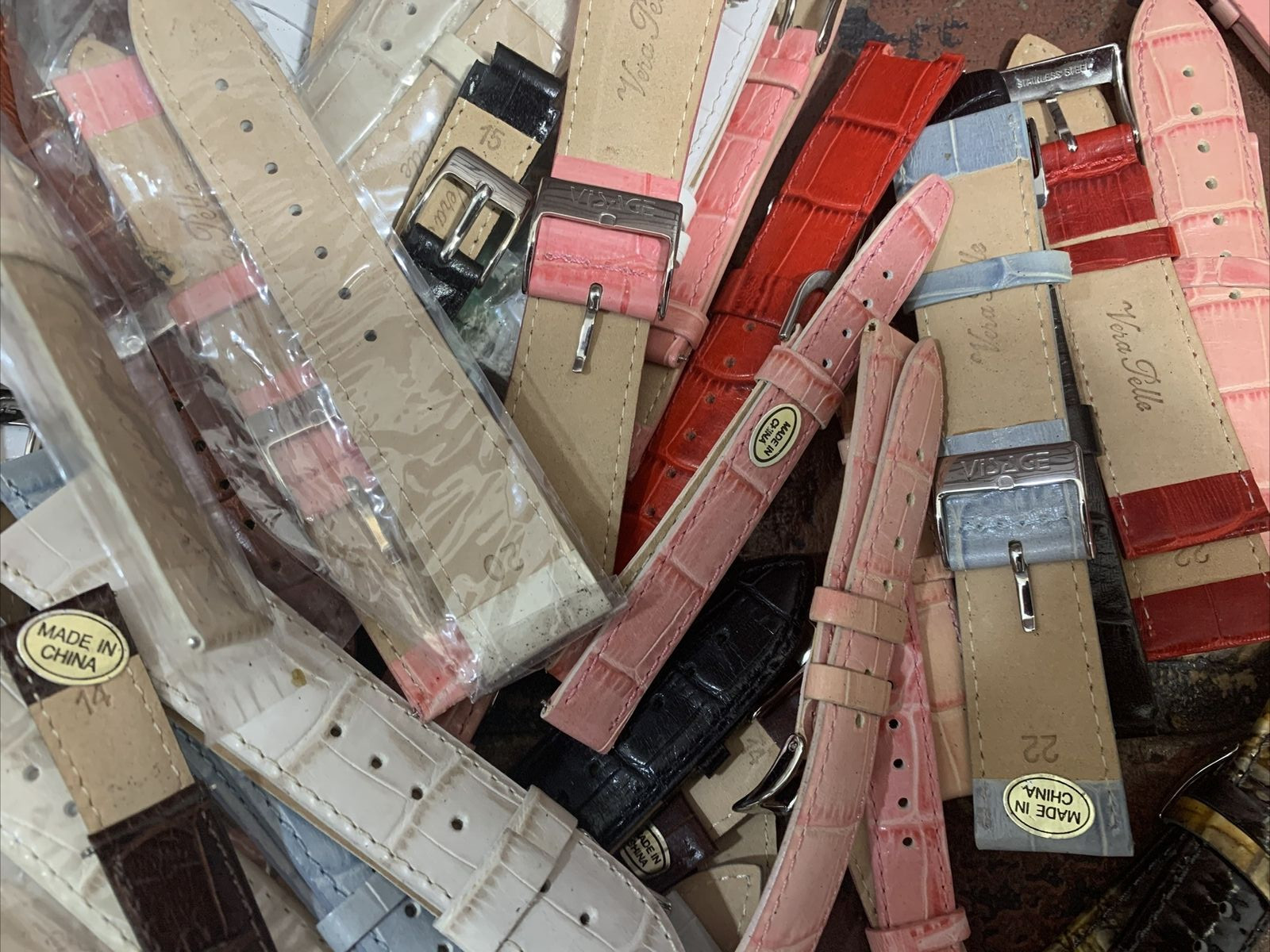 Vera Pelle Watch Wrist Band Strap New Lot of 43