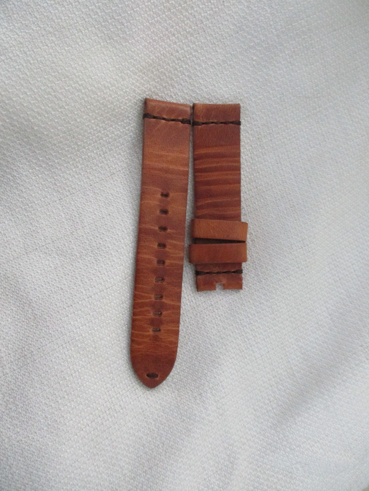 GENUINE Leather Shinola usa watchstrap watch band strap 20mm cognac
