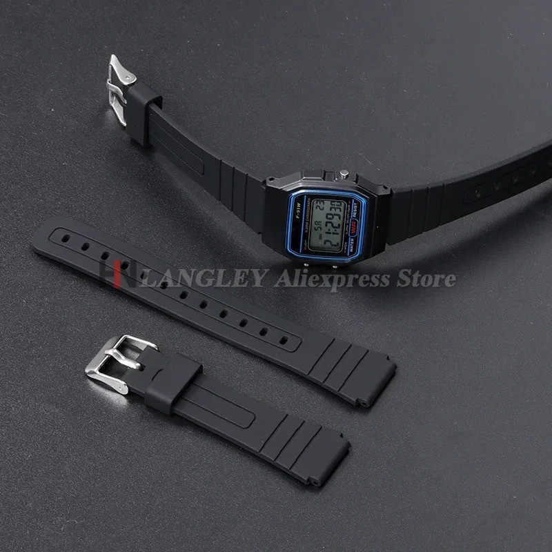 CASIO Watch Band F-91W,F-28W,F-91WG,F-93W,F-94WA,F-105W,F-106W,FLB-91W