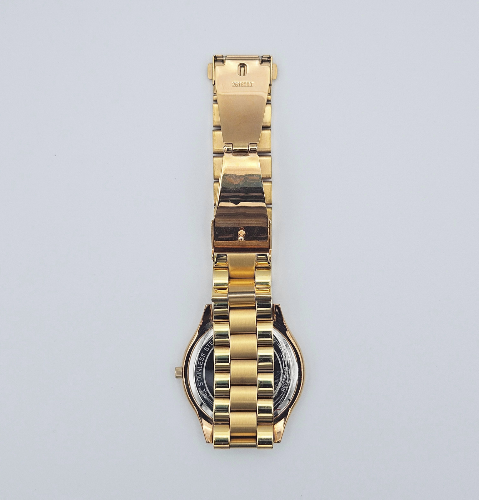 Michael Kors Argyle Gold Stainless Steel Watch with Rose Gold Dial MK3336