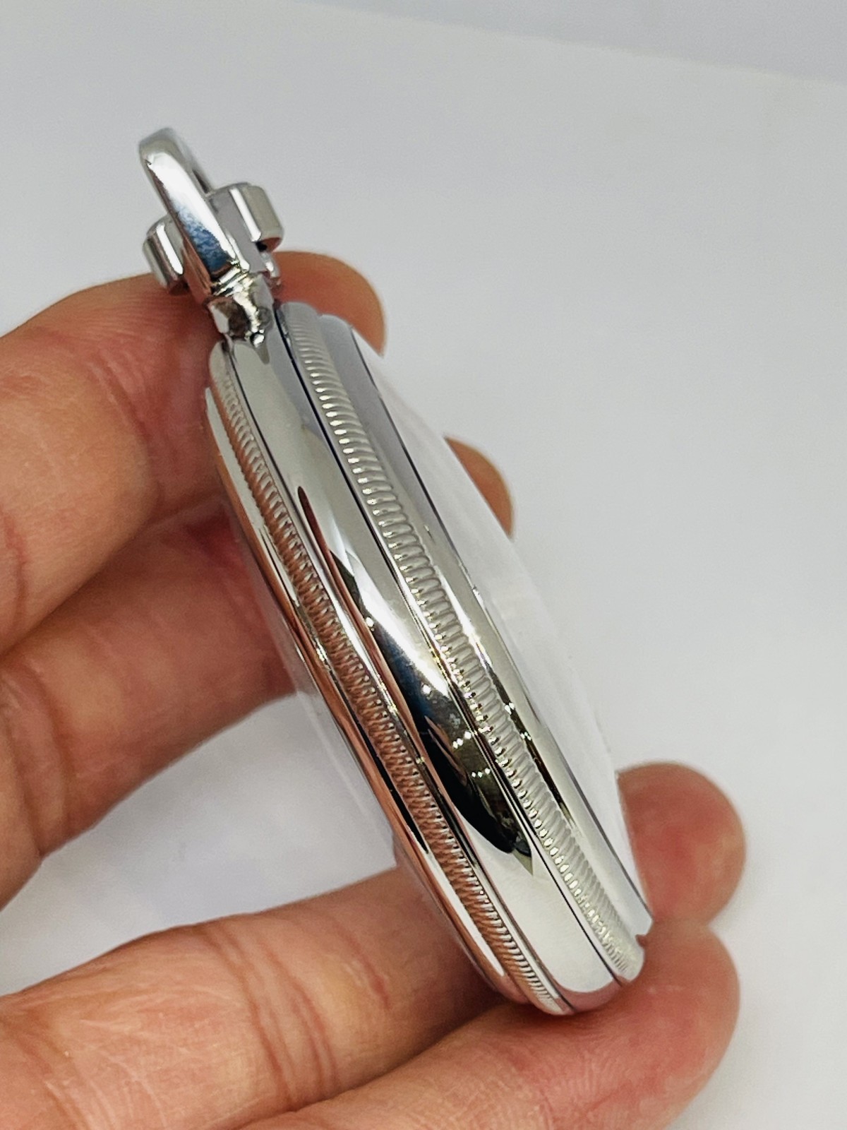 *NEW* STAINLESS STEEL Mainliner Size 16S Display Clear Back Pocket Watch Case