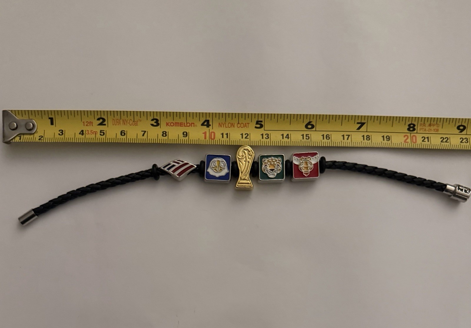 RARE!! FIFA World Cup 26 Bank of America Braided Cord Charm Bracelet Multicolor!