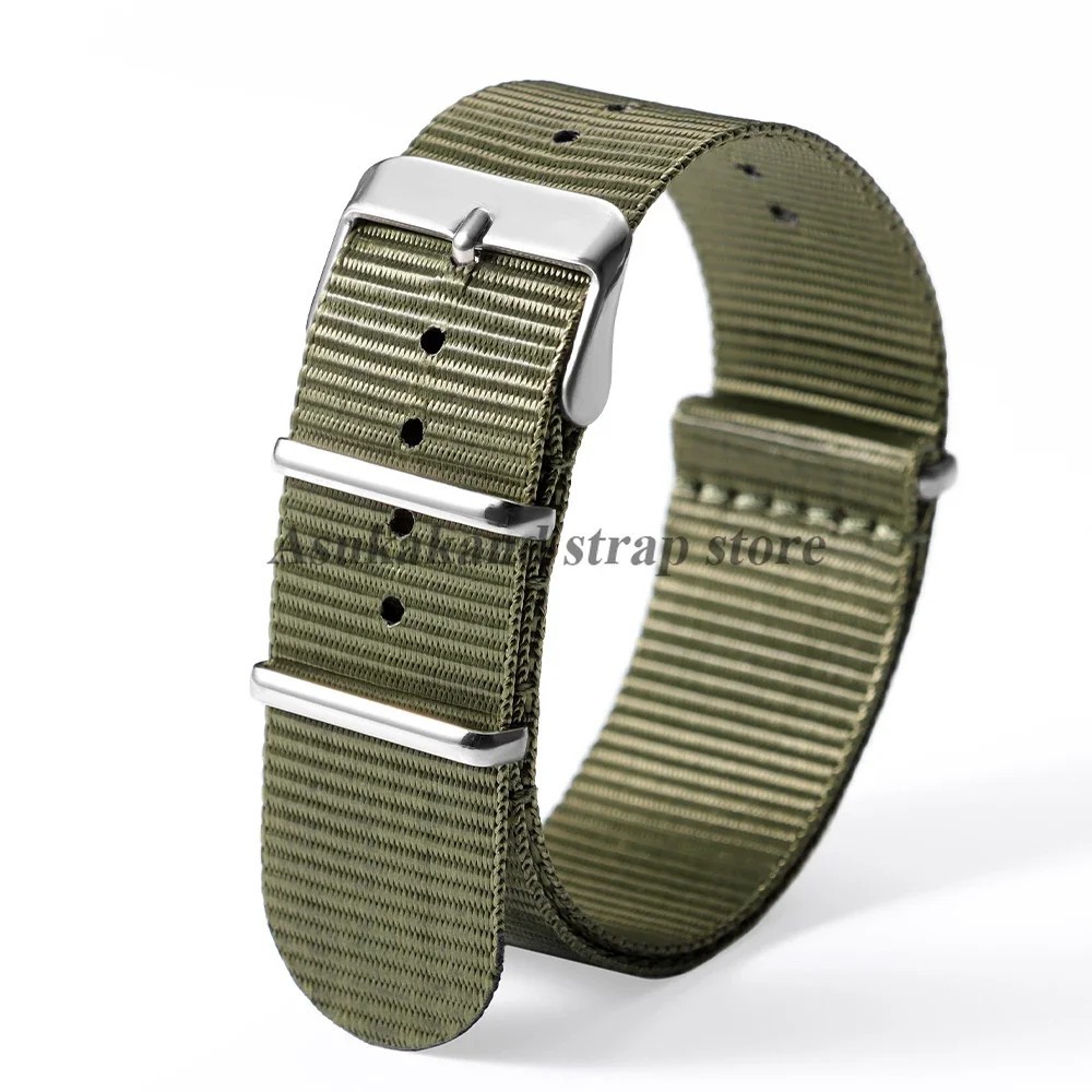 One-Piece Military Watch Straps 18/20/22mm Nylon Waterproof Ballistic Watch Band
