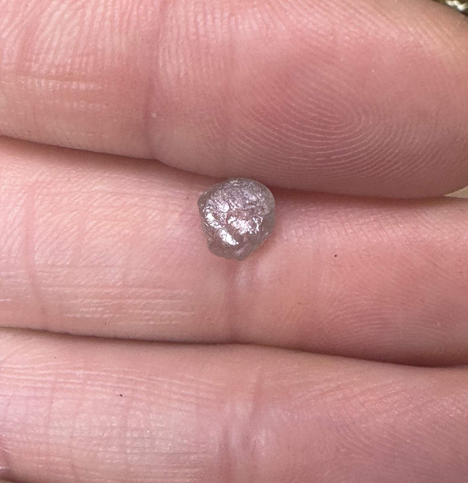 Gorgeous Natural Uncut Pink Lavendar Montana Sapphire 1.20 CT Approx 6.5x6x3 mm