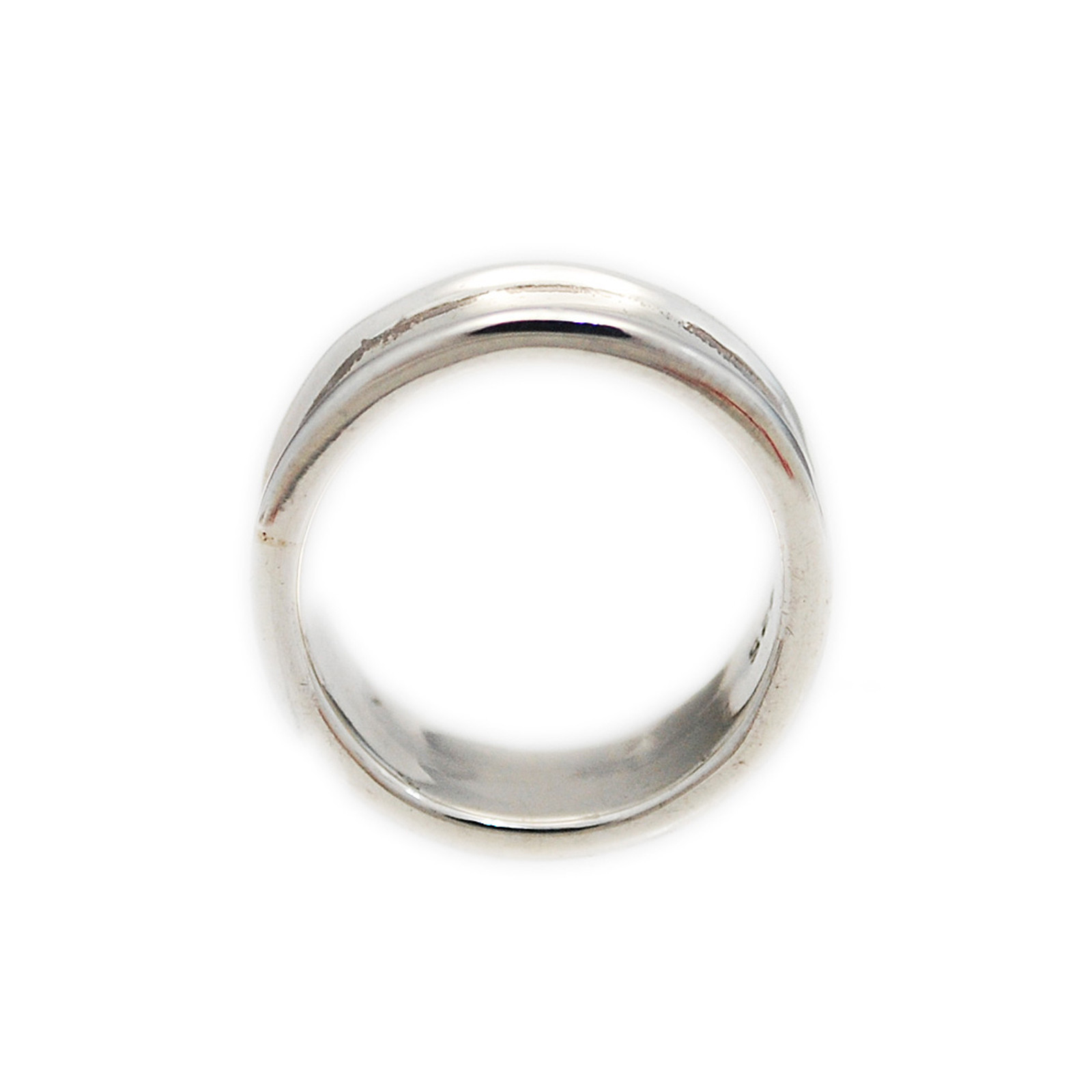 PLAIN CURVE BAND RING 925 STERLING SILVER BIKER JEWERLY won-r013