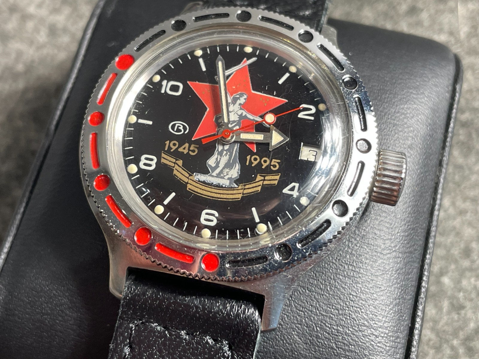 Vintage Rare Vostok Komandirskie 50th Victory Anniversary automatic winding