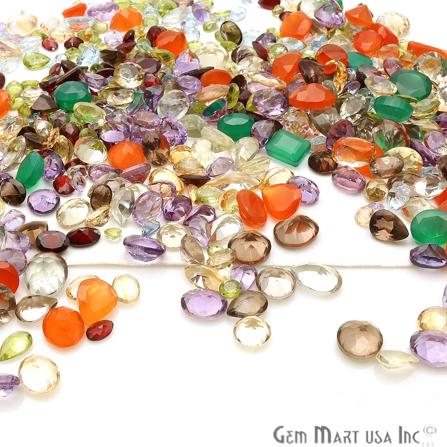 Natural Loose Gemstone Mixed Gems Carat Lot Mix Faceted Cut Semi Precious Stone