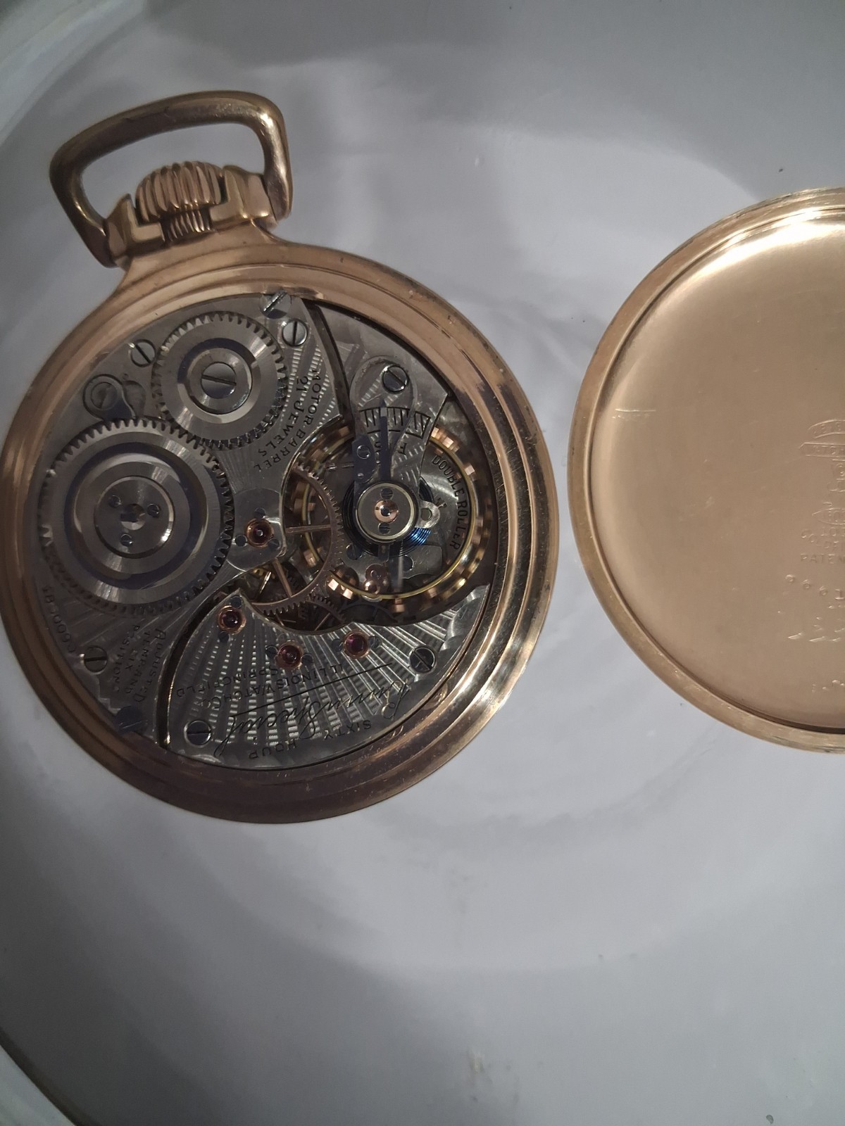 1900’s Illinois Pocket Watch 21J Bunn Size 16 Railroad 60 Hours WORKS! W 11