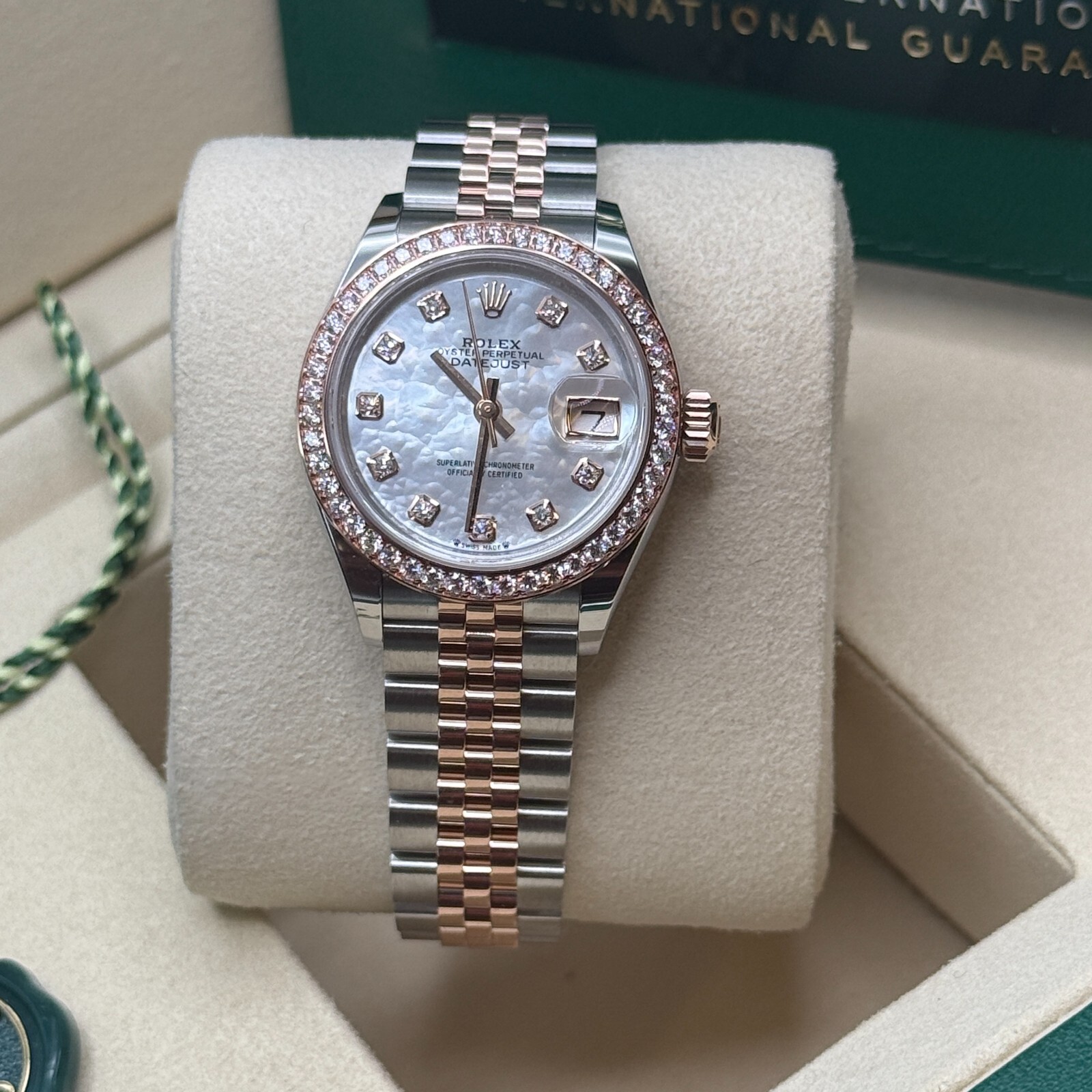 Rolex Lady-Datejust NEW 2025 279381RBR Mother of Pearl Diamond Dial Jubilee