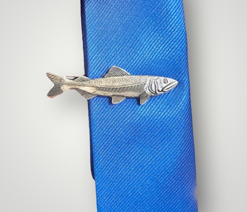 Fish Tie Clip/Bar Japan Imported Meticulous Craftsmanship Christmas Gift New