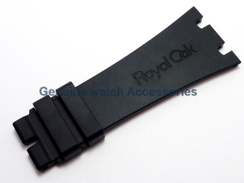 AUDEMARS PIGUET ROYAL OAK BLACK RUBBER SILICON(26mm X 18mm) STRAP BAND BRAND NEW