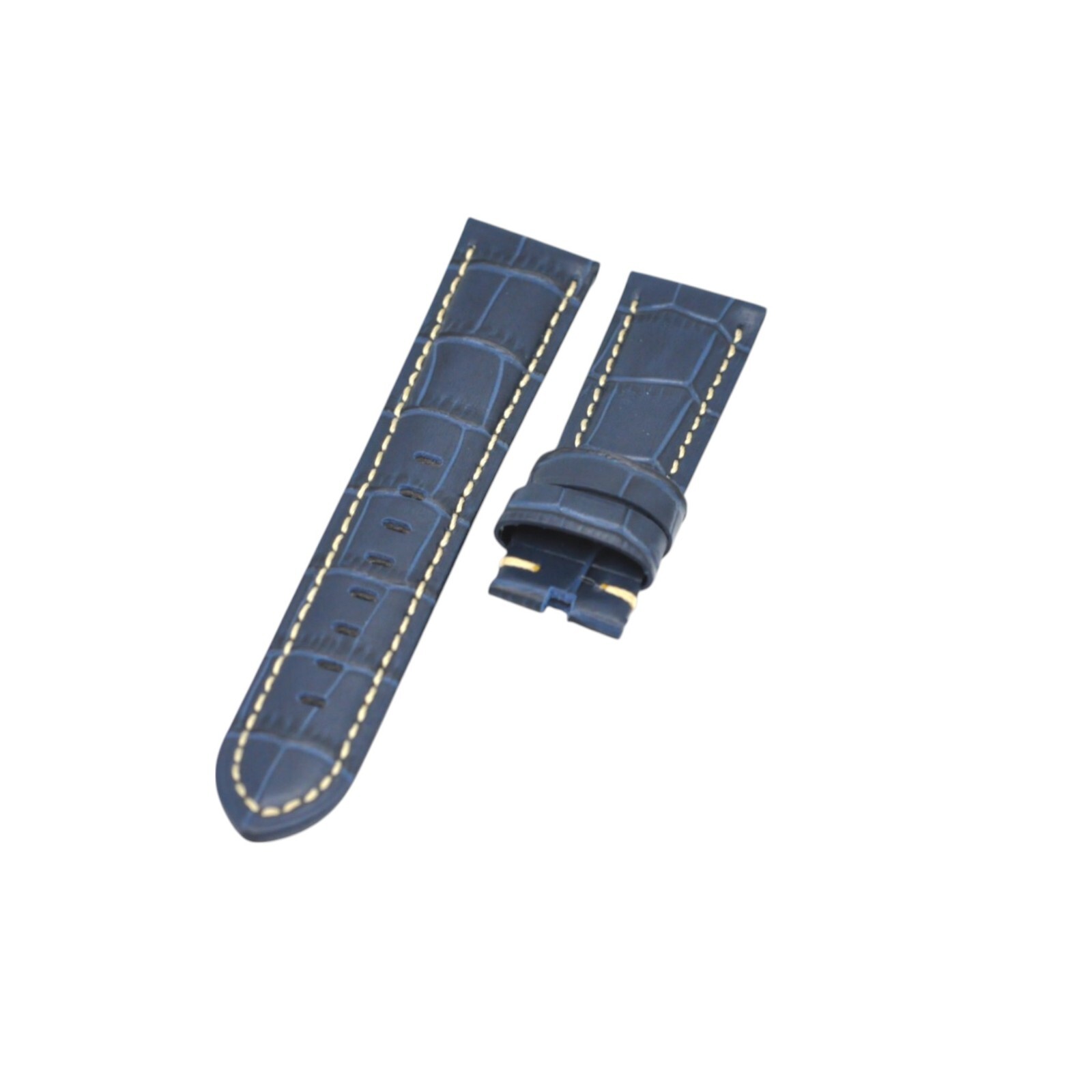22x20mm Blue Leather Watch Strap For Panerai Luminor Marina Submersible
