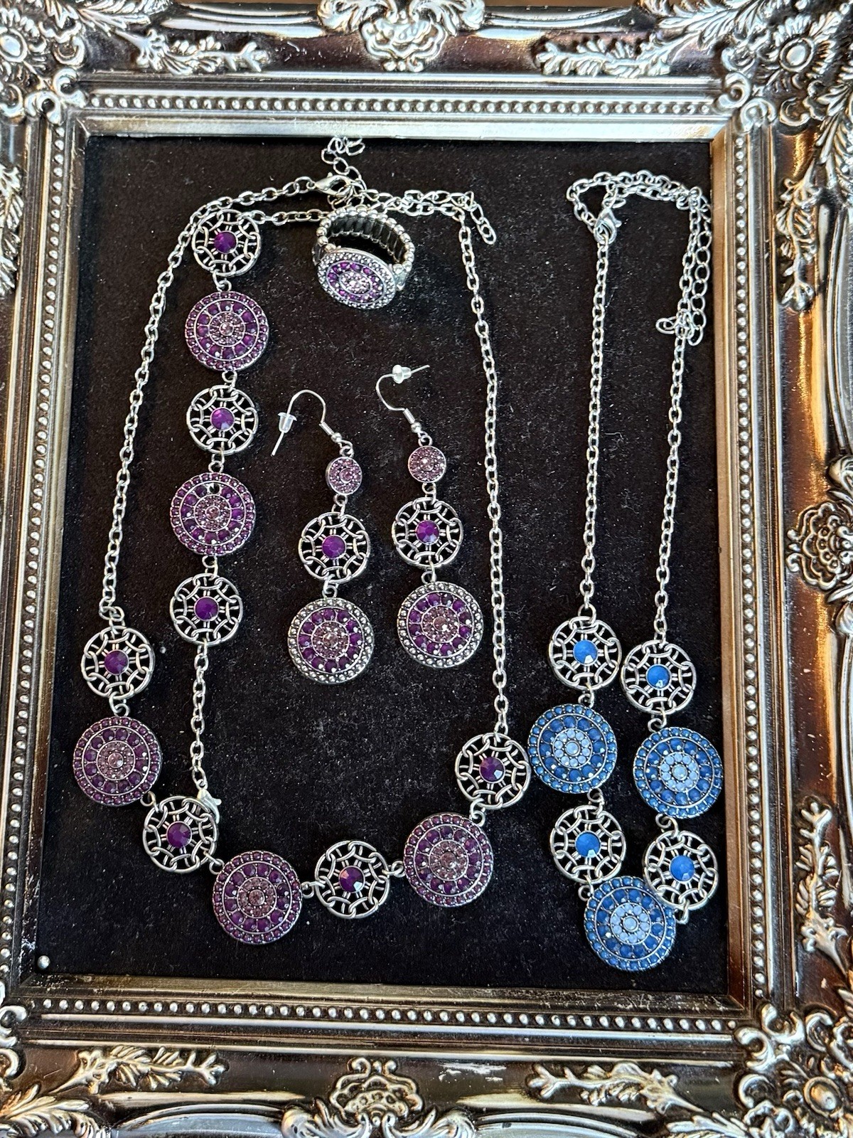 Paparazzi Necklace, Earring, Bracelet, Ring Set, Plus Extra Necklace