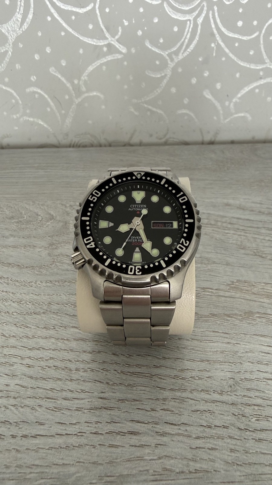 Citizen Promaster NY0040 Automatic Diver 200M Black Dial Left Crown Men’s Watch