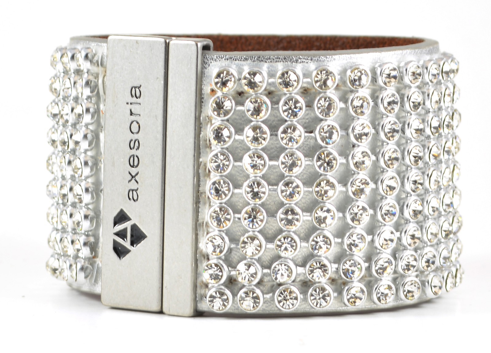 Crystal Panel Leather Cuff