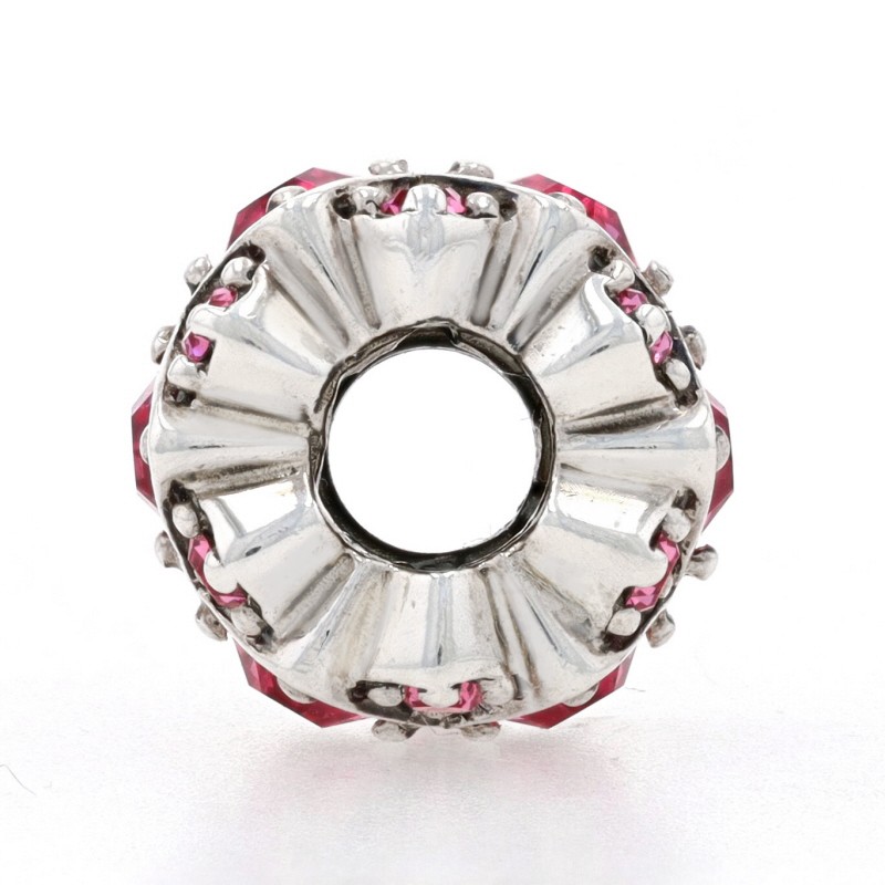 NEW Chamilia Shimmering Stones Charm – Sterling Silver Pink Bead JB-36D