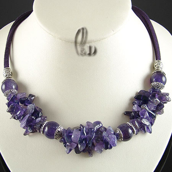AU STOCK CHIC MULTIPLE GENUINE NATURAL STONE GEMSTONE NECKLACE N006