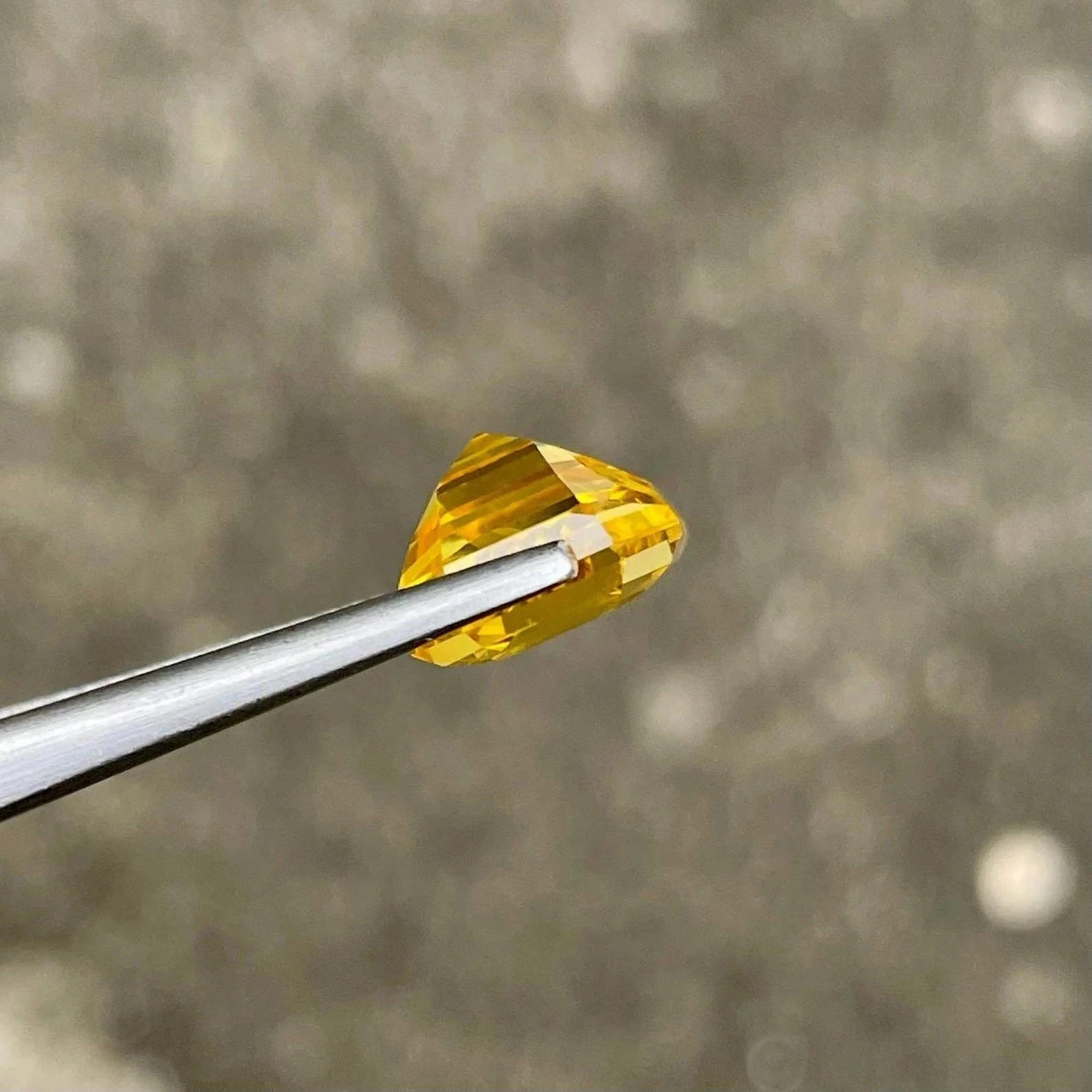 11.70 Ct Natural Certified Unheated Yellow Sapphire Loose Emerald Cut Gemstone