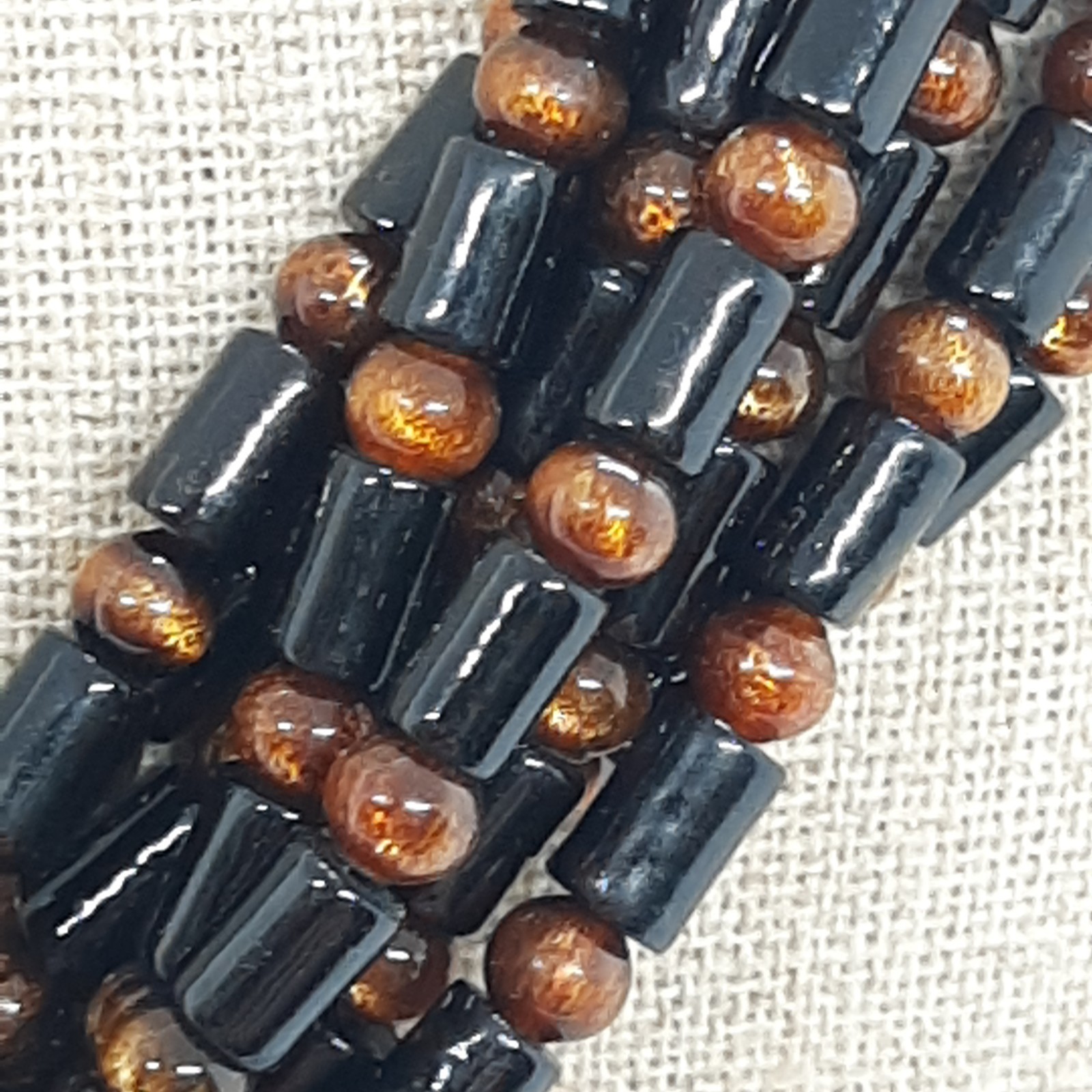 JAY KING DTR DESERT ROSE TRADING Black Coral Bead & Sterling Silver Necklace 925