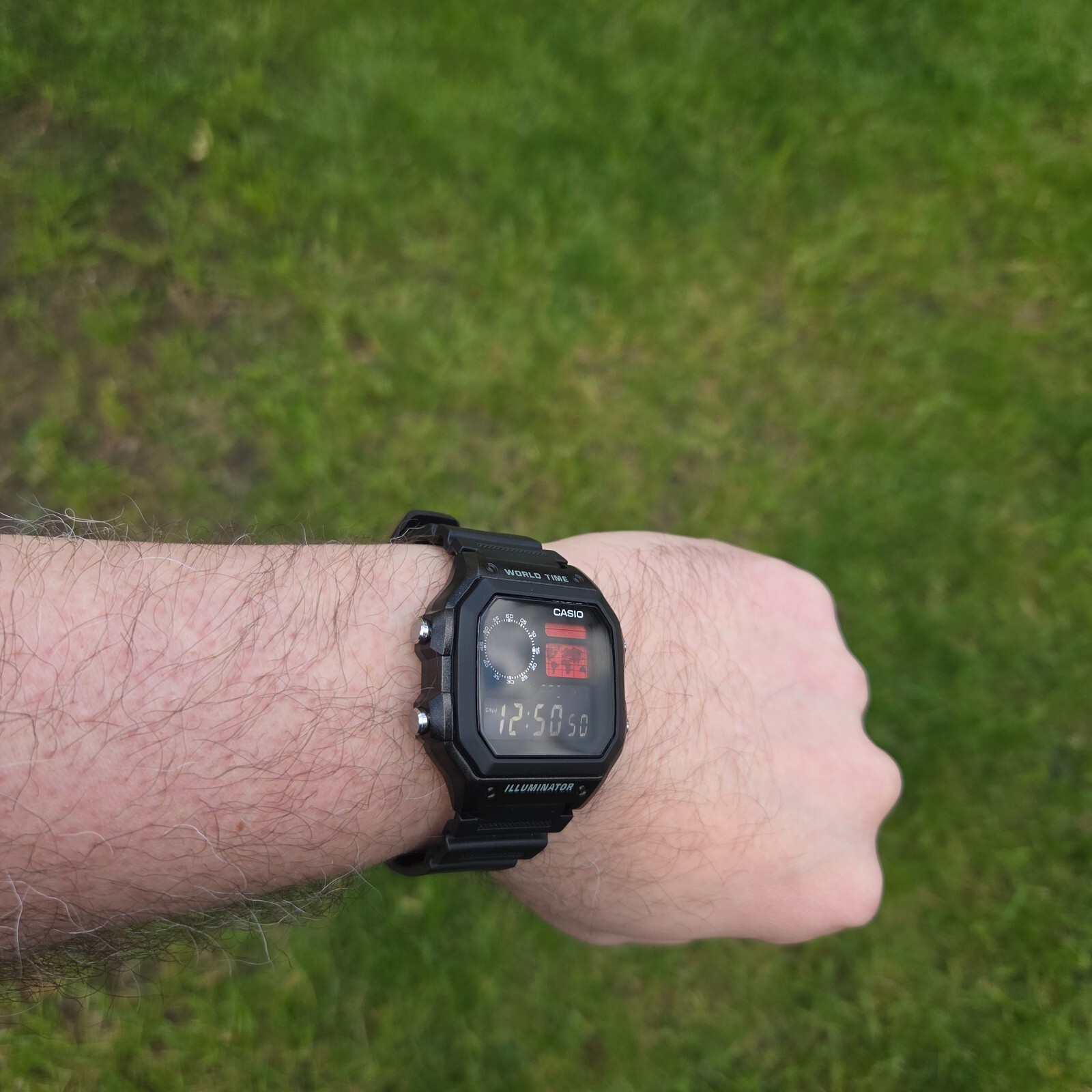 CASIO AE-1200WHD. Royale World Time Watch Mod. Negative Display. Hydromod.