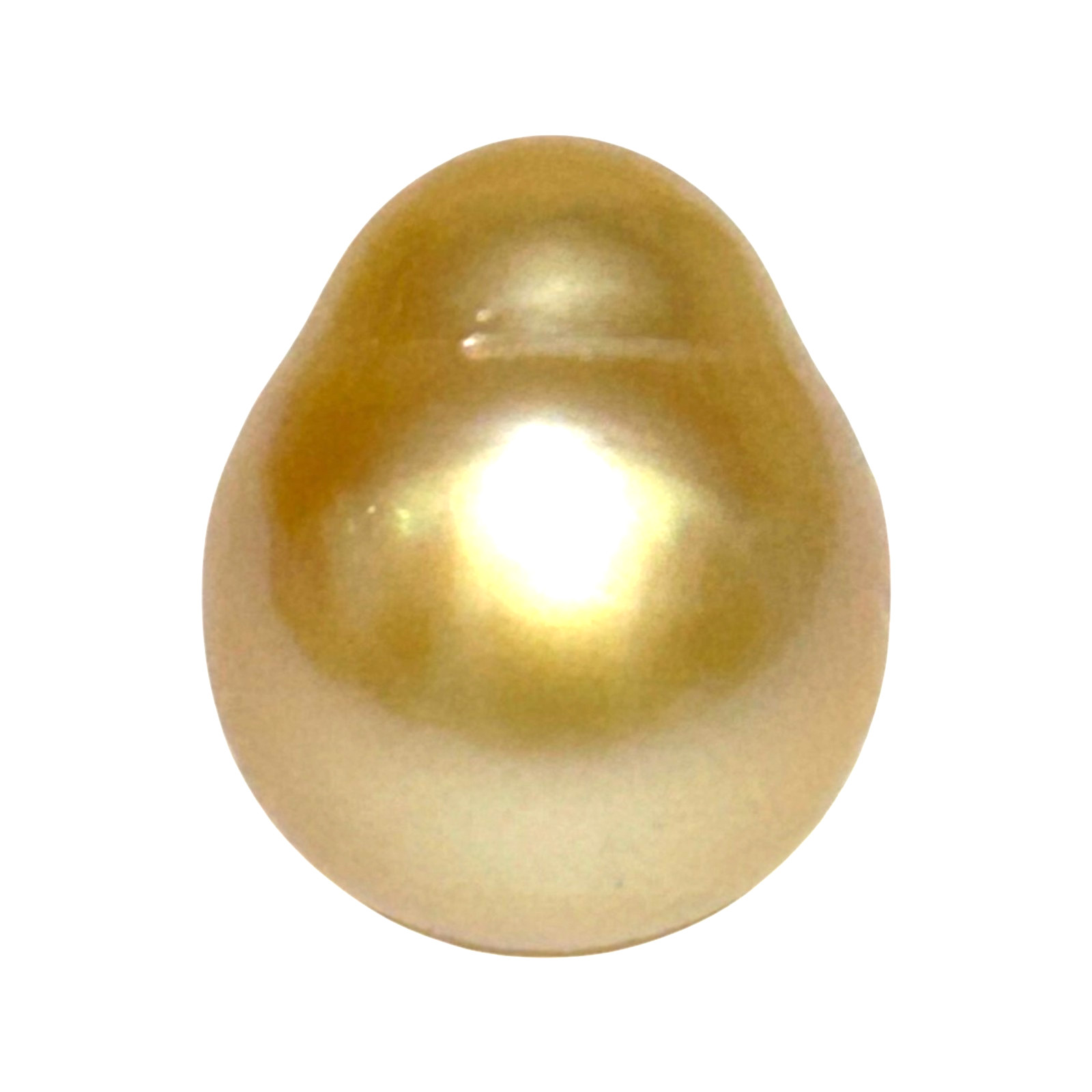 Gorgeous 14.3 x 17mm 23.3 Carats Philippines South Sea Pearl – Rich Gold Oval