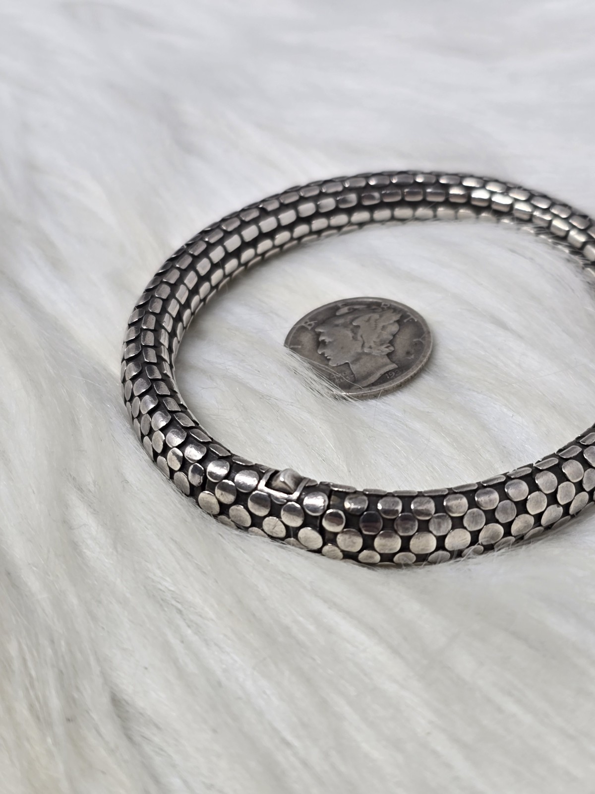 John Hardy Dot 925 Sterling Bracelet 6.5″ Size M
