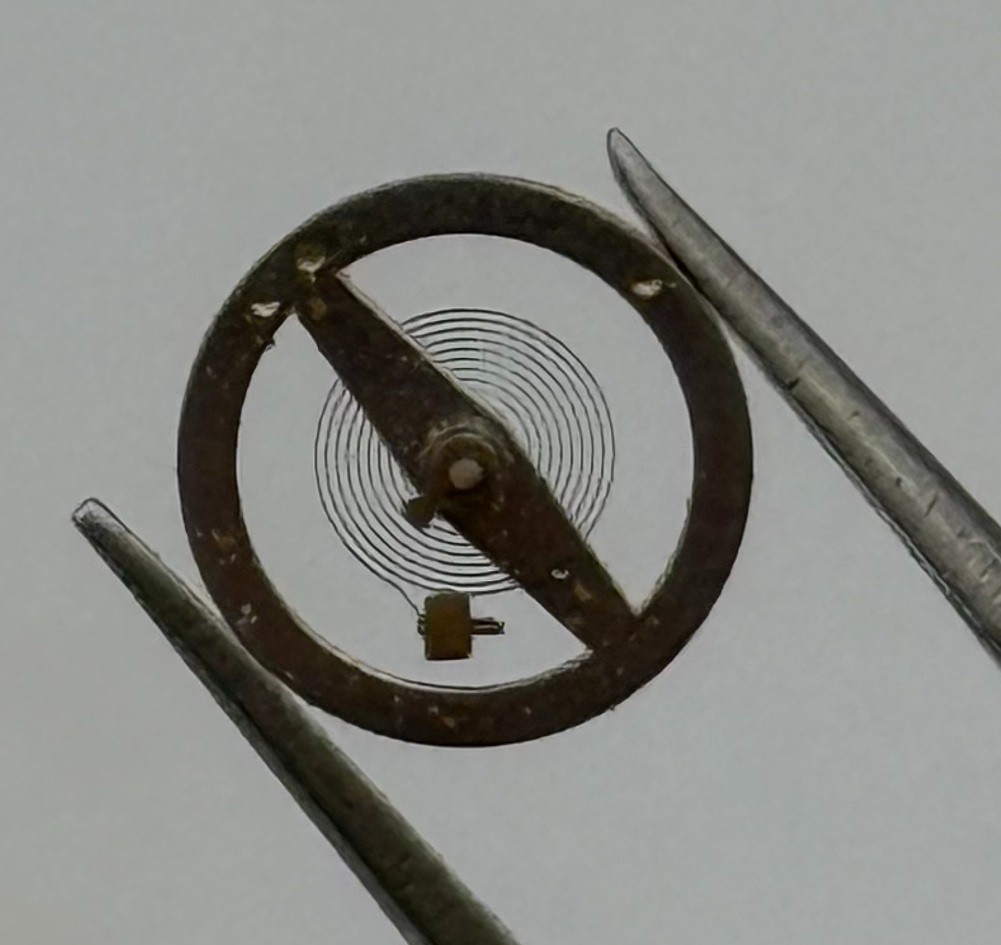 Roseba 50 Balance Wheel Complete And Spring 10½’’’ 2977 Watch Movement Parts NOS
