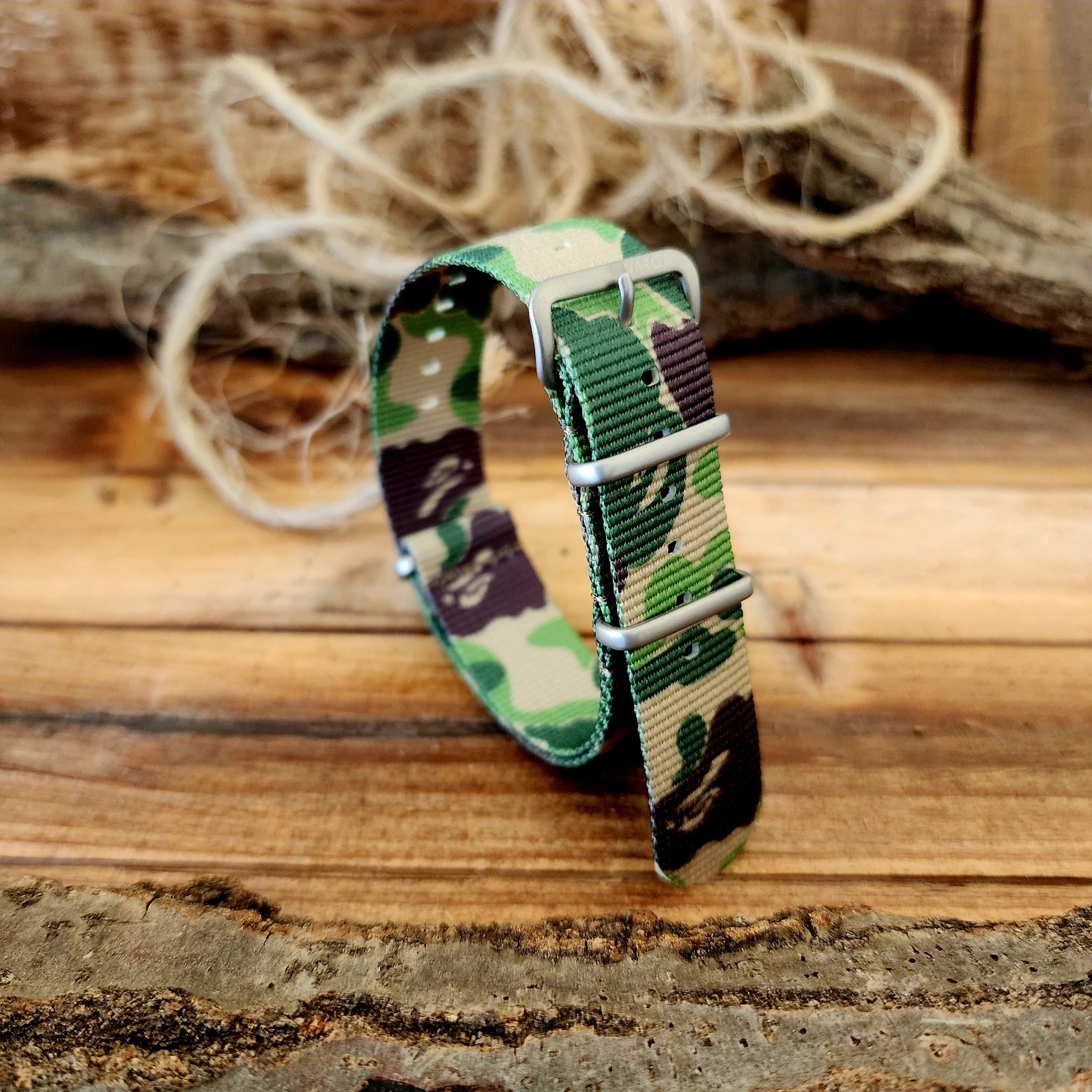 NATO G10 CAMO Ballistic nylon Military strap MoD Spec Army Navy Marine watchband