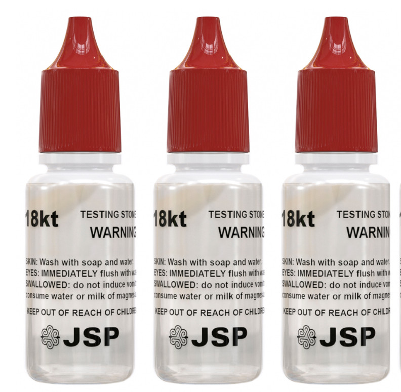 36 Bottles Lot of 18K Gold Testing Solution Jewelry Testing Acids Metals JSP