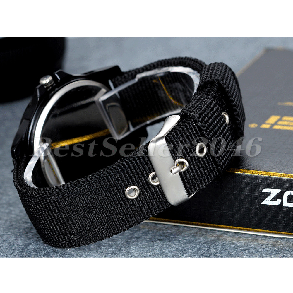 Men’s Military Army Sport Wrist Watch Nylon Canvas Band Sport Quartz Analog Gift
