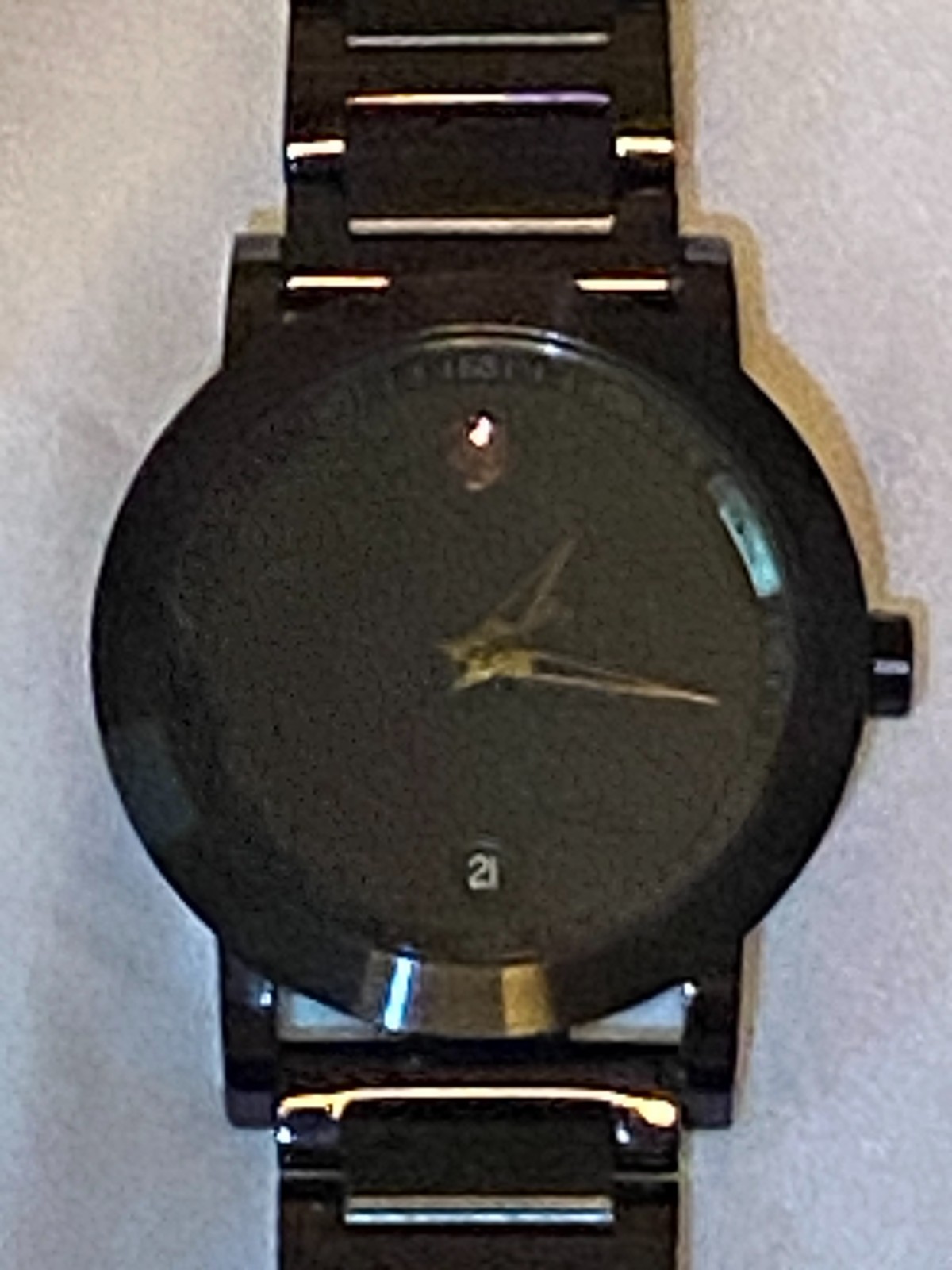 Movado Museum Classic 07.1.36 Stainless Steel Quartz Watch – Black Museum Dial