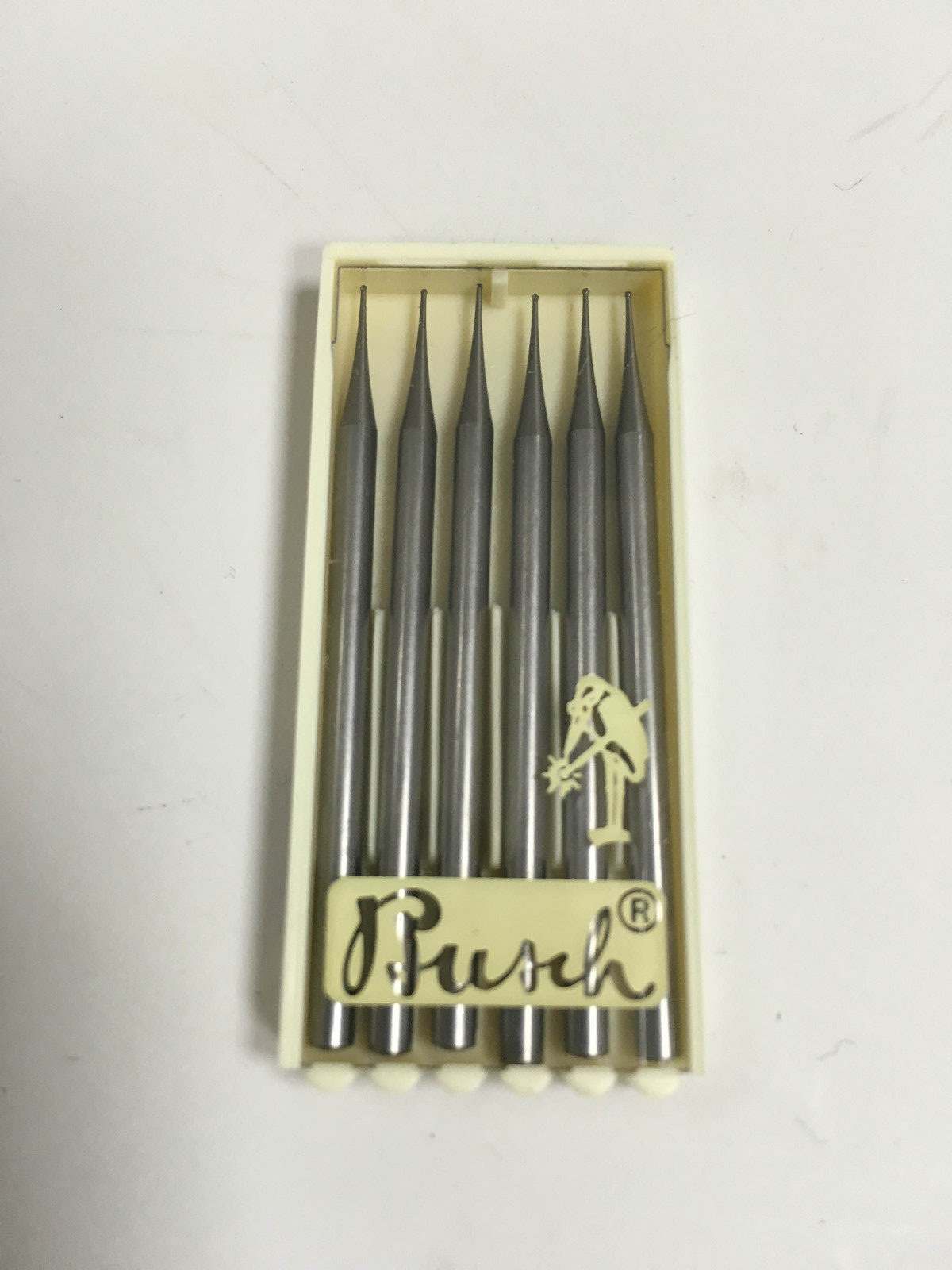 BUSCH BURS FIGURE 1 ROUND BALL BUR 0.25mm-5.00mm BOX of 6 JEWELERS BURS GERMANY