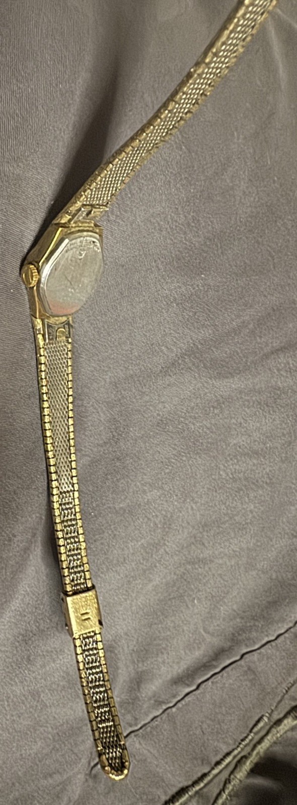 Vintage 10k RGP Waltham Ladies Gold watch elegant hidden Fold clasp rare find