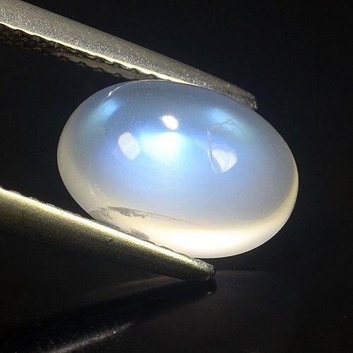 3.34Cts Natural Blue Moonstone Oval Shape-REF VIDEO