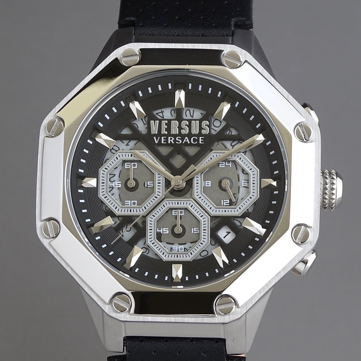 NEW Versus Versace Men’s Watch 45mm Octagonal Waterproof